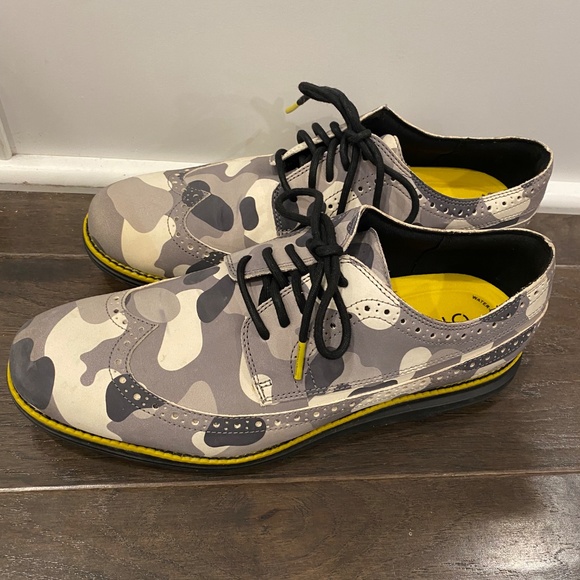 Men's Cole Haan Grey Camo Golf Shoes - Picture 4 of 5
